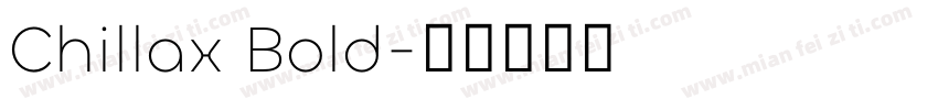 Chillax Bold字体转换